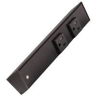 Task Lighting 9" 15 amp 120 volt Black Under Cabinet Power Strip